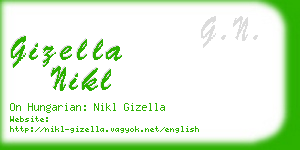 gizella nikl business card